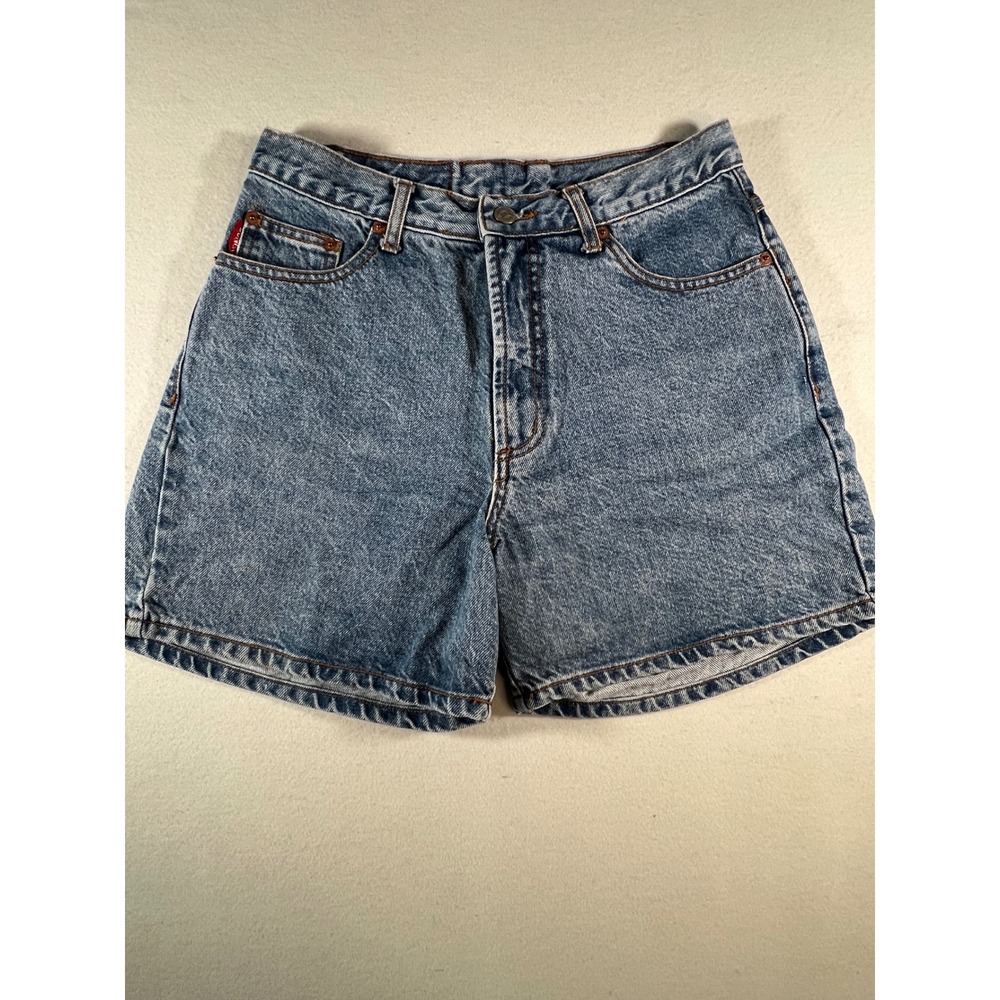 Vintage Bongo Gene Montesano High Waisted Denim Shorts Blue Size 7 Made in USA